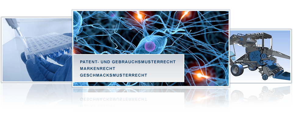 Patent- Gebrauchsmusterrecht, Markenrecht, Geschmacksmusterrecht
